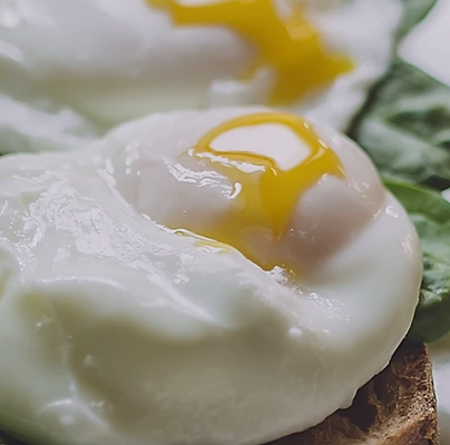 Poached eggs